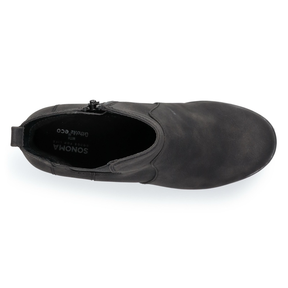 Sonoma Goods For Life Mayfly Hidden Wedge Ankle Boots – Black, Size 8.5 (NIB) - Picture 5 of 8